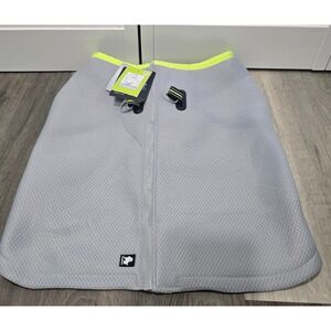 Truelove Dog Cooling Gray Reflective Vest Jacket Adjustable Zipper XXL 32.5-39.5
